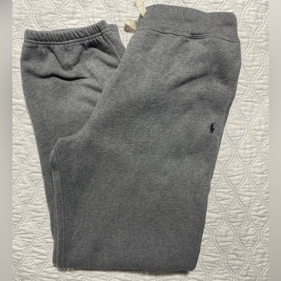 POLO RALPH LAUREN- youth Gray Sweat Pants Jogging Pants Elastic Bottom Size xl - Picture 1 of 4